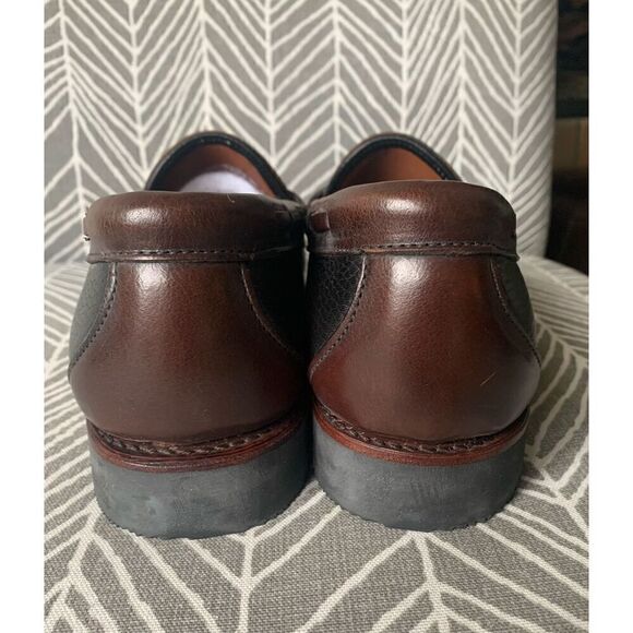 ALLEN EDMONDS Nashua Tassle Loafers Black Brown Pebbled Leather Men’s Shoes 9.5 main image 4